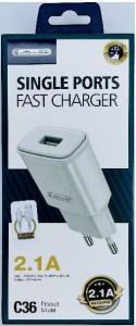 Ładowarka Jellico C36 1x USB-A 2.1 A (6973771106360) 2