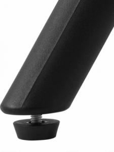 Fromm & Starck Stół stolik kwadratowy do domu biura uniwersalny maks. 150 kg 80x80 cm CZARNY Stół stolik kwadratowy do domu biura uniwersalny maks. 150 kg 80x80 cm CZARNY 4