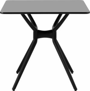 Fromm & Starck Stół stolik kwadratowy do domu biura uniwersalny maks. 150 kg 80x80 cm CZARNY Stół stolik kwadratowy do domu biura uniwersalny maks. 150 kg 80x80 cm CZARNY 6