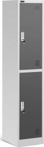 Fromm & Starck Szafa skrytka socjalna ubraniowa metalowa z zamkami na klucz 2-drzwiowa Szafa skrytka socjalna ubraniowa metalowa z zamkami na klucz 2-drzwiowa 2