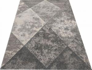 Profeos Szary geometryczny nowoczesny dywan - Vilat 80 x 150 cm 1