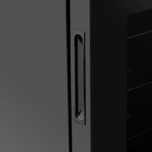 Chłodziarka do wina Royal Catering Winiarka lodówka chłodziarka do wina napojów na 6 butelek LED 17 l czarna Winiarka lodówka chłodziarka do wina napojów na 6 butelek LED 17 l czarna 4