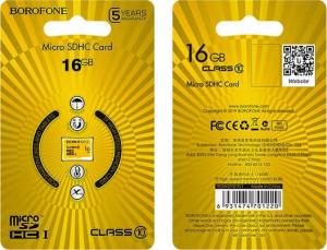 Karta Borofone MicroSDHC 16 GB Class 10 UHS-I  (6931474701220) 2