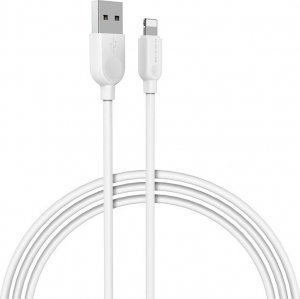 Kabel USB Borofone BOROFONE USB KABEL - BX14 2.4A LIGHTNING 2M BIAŁY 1