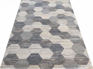Profeos Szary nowoczesny dywan w sześciokąty - Howard 200 x 290 cm 1