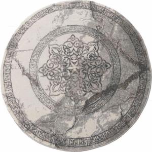 Profeos Szary okrągły dywan rozeta - Vasco 4S 80 cm 1