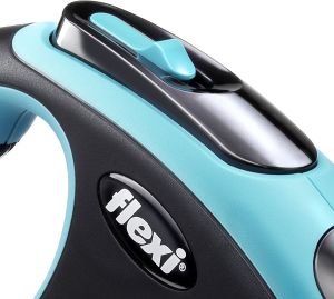 Flexi New Comfort Smycz automatyczna M taśma 5m Niebieska 3