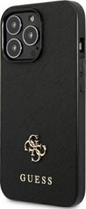 Guess Guess GUHCP13LPS4MK iPhone 13 Pro / 13 6,1" czarny/black hardcase Saffiano 4G Small Metal Logo 2