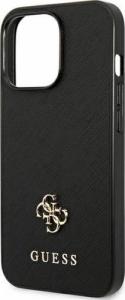 Guess Guess GUHCP13LPS4MK iPhone 13 Pro / 13 6,1" czarny/black hardcase Saffiano 4G Small Metal Logo 5