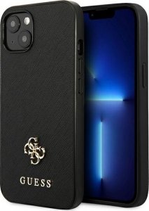 Guess Guess GUHCP13SPS4MK iPhone 13 mini 5,4" czarny/black hardcase Saffiano 4G Small Metal Logo 1