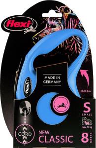 Flexi New Classic Smycz automatyczna Linka S 8m Niebieska 2