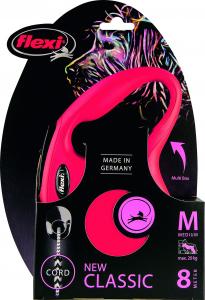 Flexi New Classic Smycz automatyczna Linka M 8m Czerwona 2