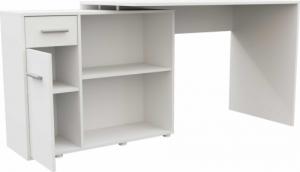 Biurko Topeshop Biurko narożne ELENA - BIEL MAT 2
