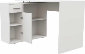 Biurko Topeshop Biurko narożne ELENA - BIEL MAT 4
