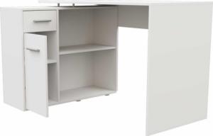 Biurko Topeshop Biurko narożne ELENA - BIEL MAT 5