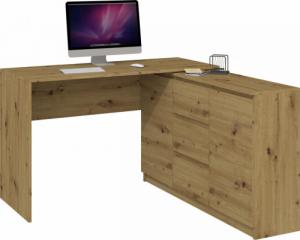 Topeshop KOMODA 2D3S 120CM DĄB ARTISAN 3 SZUFLADY 2 DRZWI SALON 4