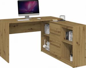Topeshop KOMODA 2D3S 120CM DĄB ARTISAN 3 SZUFLADY 2 DRZWI SALON 5