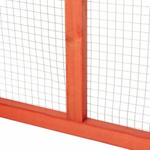 Tectake Wybieg dla królików z 4 drzwiami - brązowy 6