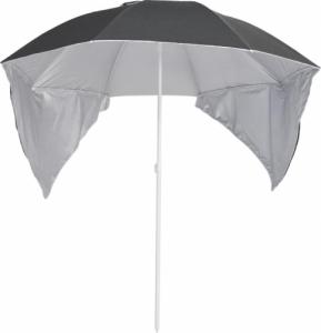 vidaXL vidaXL Parasol plażowy ze ściankami bocznymi, antracytowy, 215 cm 3