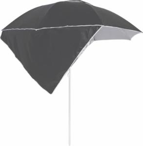 vidaXL vidaXL Parasol plażowy ze ściankami bocznymi, antracytowy, 215 cm 4