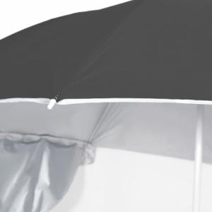 vidaXL vidaXL Parasol plażowy ze ściankami bocznymi, antracytowy, 215 cm 5