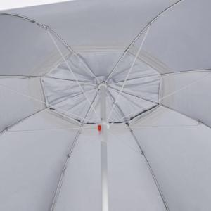vidaXL vidaXL Parasol plażowy ze ściankami bocznymi, antracytowy, 215 cm 6