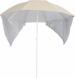 vidaXL vidaXL Parasol plażowy ze ściankami bocznymi, piaskowy, 215 cm 2