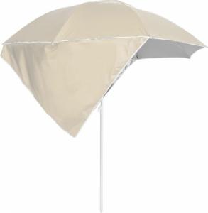 vidaXL vidaXL Parasol plażowy ze ściankami bocznymi, piaskowy, 215 cm 4