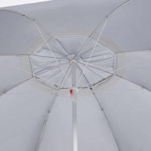 vidaXL vidaXL Parasol plażowy ze ściankami bocznymi, piaskowy, 215 cm 6