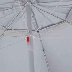 vidaXL vidaXL Parasol plażowy ze ściankami bocznymi, piaskowy, 215 cm 7