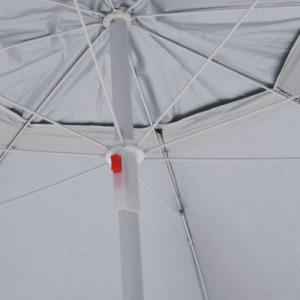 vidaXL vidaXL Parasol plażowy ze ściankami bocznymi, zielony, 215 cm 7