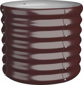 vidaXL vidaXL Donica ogrodowa z malowanej proszkowo stali, 40x40x36 cm, brąz 2