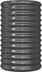 vidaXL vidaXL Donica ogrodowa, malowana proszkowo stal, 40x40x68 cm, antracyt 3
