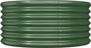vidaXL vidaXL Donica ogrodowa, malowana proszkowo stal, 80x80x36 cm, zielona 3