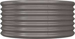 vidaXL vidaXL Donica ogrodowa, malowana proszkowo stal, 80x80x36 cm, szara 3