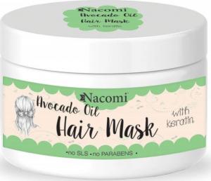 Nacomi Maska do włosów z olejem awokado i proteinami keratyny 1