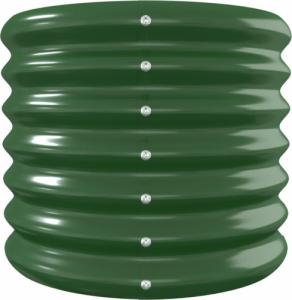 vidaXL Donica ogrodowa, malowana proszkowo stal, 260x40x36 cm, zielona 4
