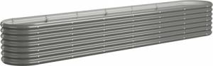 vidaXL vidaXL Donica ogrodowa, malowana proszkowo stal, 260x40x36 cm, szara 2