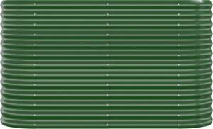 vidaXL vidaXL Donica ogrodowa, malowana proszkowo stal, 114x40x68 cm, zielona 3