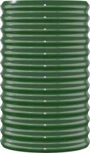 vidaXL vidaXL Donica ogrodowa, malowana proszkowo stal, 114x40x68 cm, zielona 4