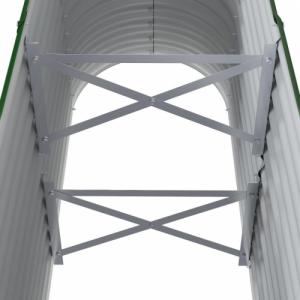 vidaXL vidaXL Donica ogrodowa, malowana proszkowo stal, 114x40x68 cm, zielona 5