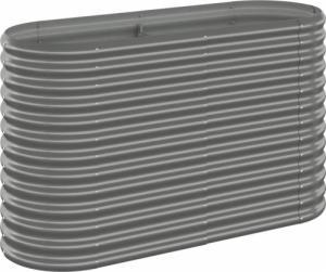 vidaXL vidaXL Donica ogrodowa, malowana proszkowo stal, 114x40x68 cm, szara 2