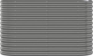 vidaXL vidaXL Donica ogrodowa, malowana proszkowo stal, 114x40x68 cm, szara 3