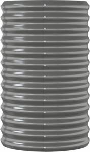 vidaXL vidaXL Donica ogrodowa, malowana proszkowo stal, 114x40x68 cm, szara 4