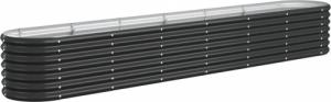 vidaXL vidaXL Donica ogrodowa, malowana proszkowo stal, 260x40x36cm, antracyt 2