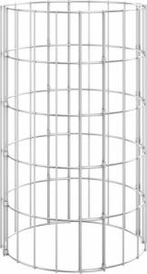 vidaXL vidaXL Okrągłe donice gabionowe, podniesione, 3 szt., stal, 30x50 cm 3