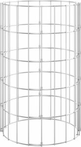 vidaXL vidaXL Okrągłe donice gabionowe, podniesione, 3 szt., stal, 30x50 cm 4