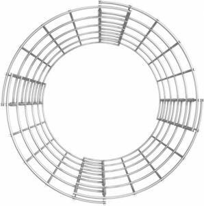 vidaXL vidaXL Okrągłe donice gabionowe, podniesione, 3 szt., stal, 30x50 cm 5