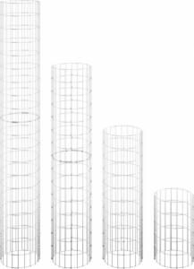 vidaXL vidaXL Kosze gabionowe, okrągłe, 4 szt., 30x50/100/150/200 cm 3
