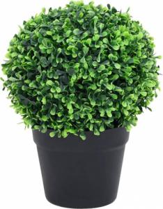 vidaXL vidaXL Kule ze sztucznego bukszpanu w doniczce, 2 szt., zielone, 27 cm 2